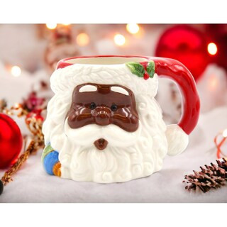 kevinsgiftshoppe Ceramic African American Santa Claus Mug, Home Décor, Gift for Her, Gift for Mo... | Michaels Stores