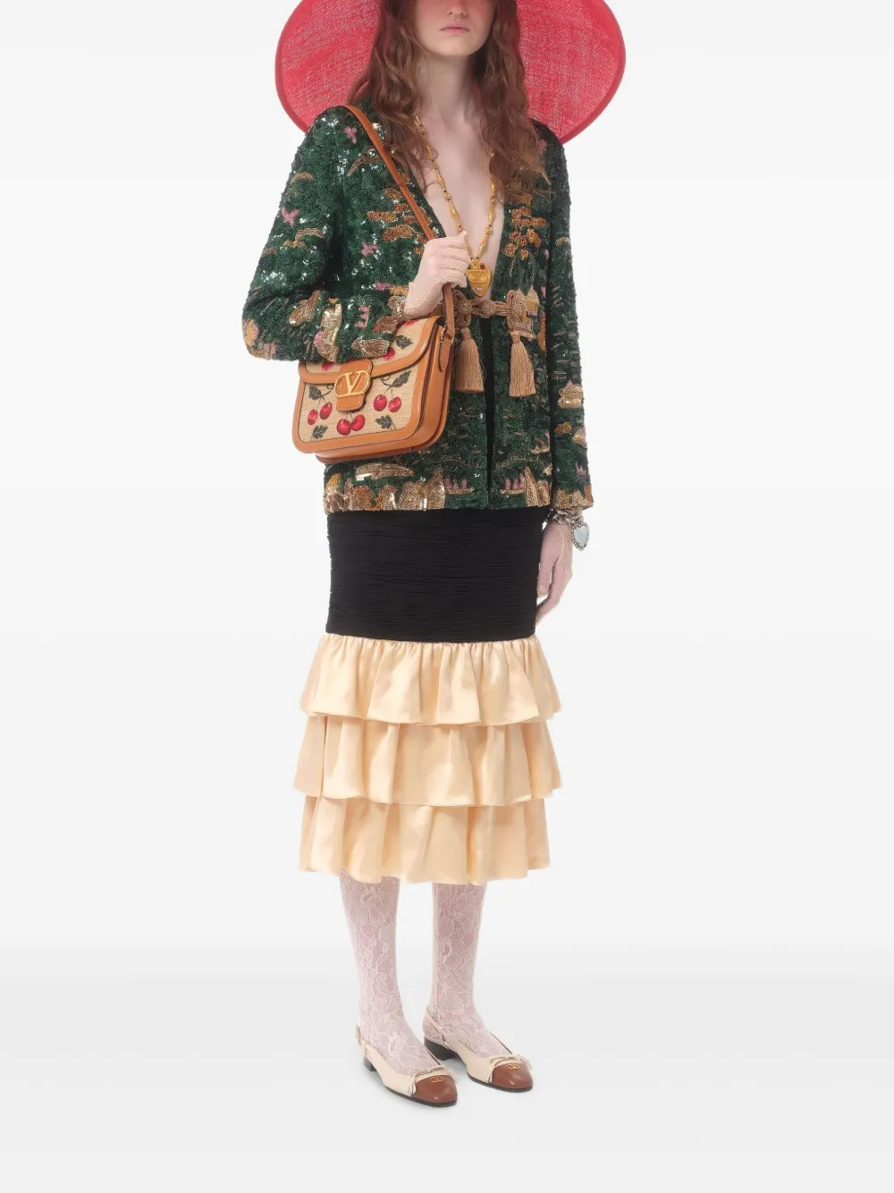 Valentino Garavani Embroidered Blazer | Green | FARFETCH | Farfetch Global