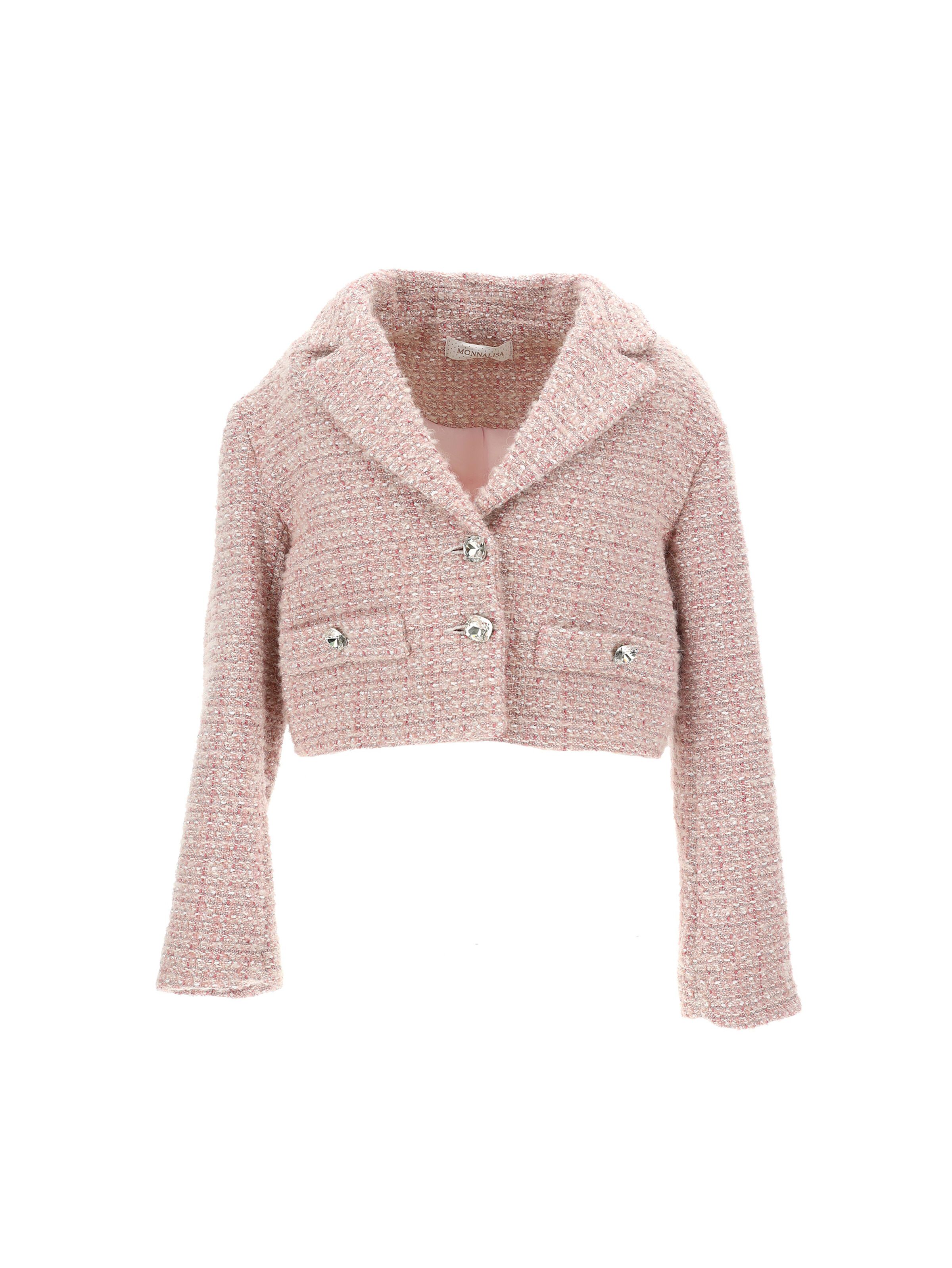 Lurex bouclé jacket | Monnalisa