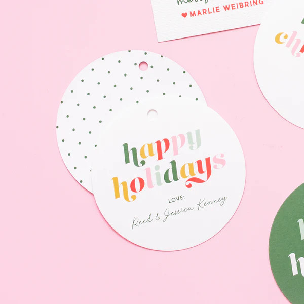 Happy Holidays To From Gift Tags | Joy Creative Shop