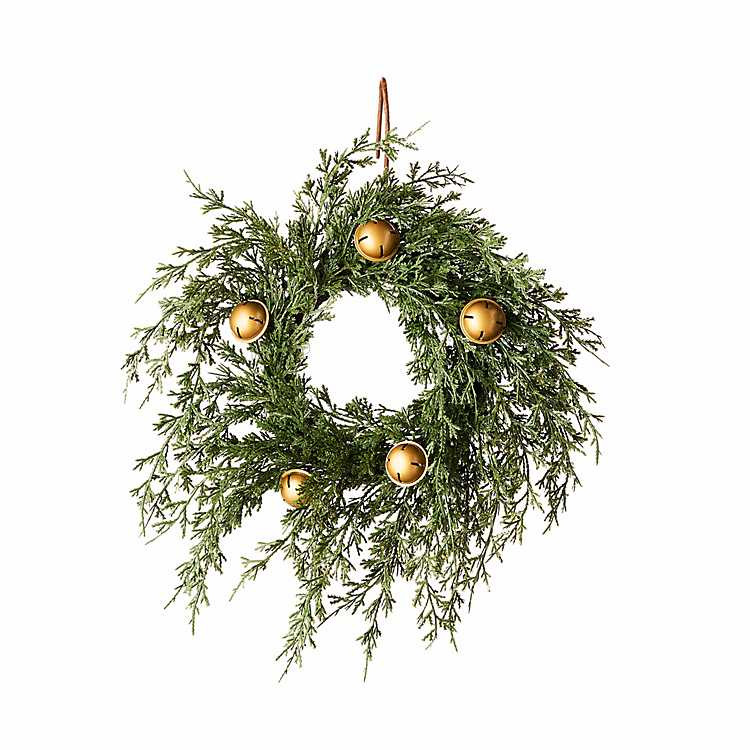 New! Juniper Bell Mini Wreath | Kirklands