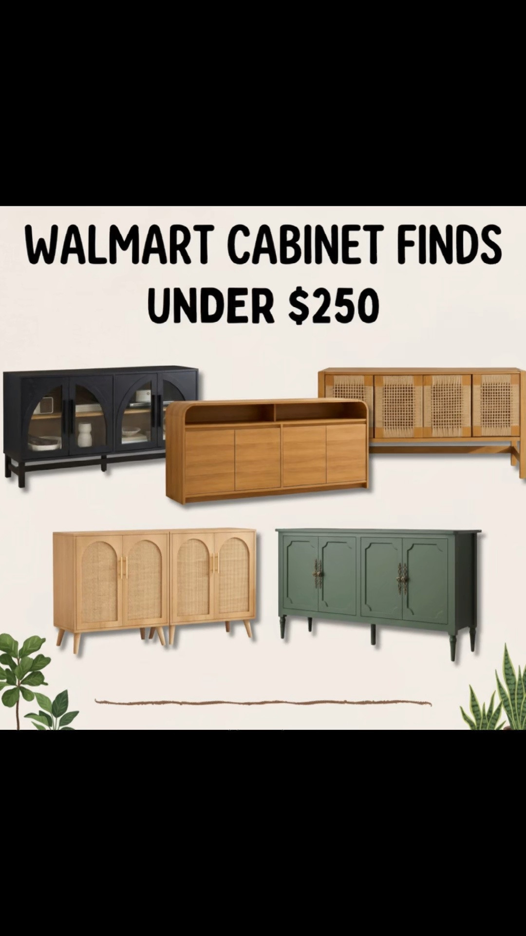 ✨ Walmart cabinets under $250?! Yes please! 👏🏽

If you’re looking for stylish storage without overspending, Walmart has some surprisingly beautiful cabinet options for under $250. Perfect for entryways, bathrooms, kitchens, or extra living room storage! Shop these finds below ⬇️ while supplies last 🛒💨

#WalmartFinds #WalmartHome #CabinetGoals #StorageSolutions

#LTKHome #LTKSaleAlert