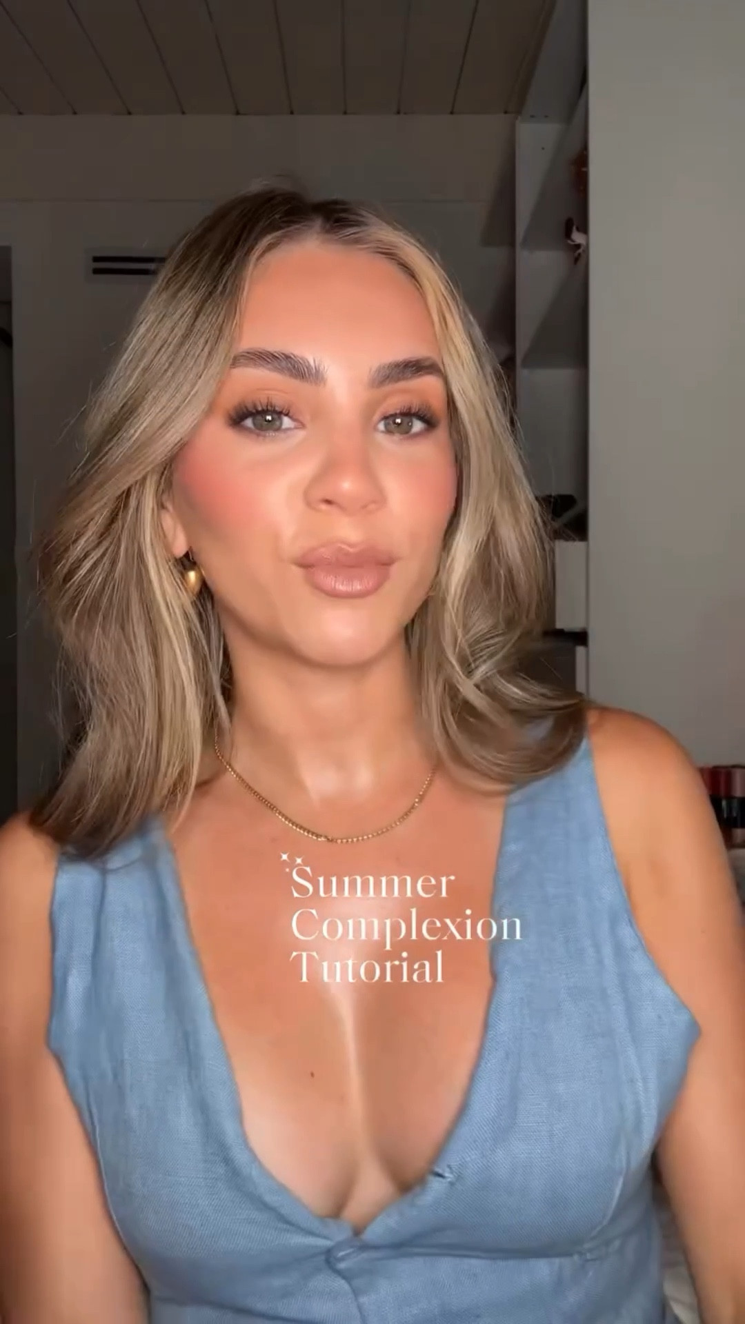 not dewy, not matte long lasting summer satin skin complexion routine ✨ buildable, breathable, and locked in without feeling heavy

SKIN PREP
@thenimetyou The Giving Essence
@glossier Futuredew

BASE
@maccosmetics Studio Serum Foundation (C3.5)
@caliray Hideaway Corrector (Golden Hour)
@hudabeauty #FauxFilter Concealer (Honey Beige)

TOOLS
@hourglasscosmetics Vanish Concealer Brush
@dibsbeauty Duo Brush #15
@makeupbymario F4 Surreal Foundation Brush
@narsissist #16 Blush Brush
@sigmabeauty x @angelabright Brush Set
@sephoracollection PRO Contour Brush #79
@hourglasscosmetics no 15 blush brush

COLOR 
@makeupforever Artist Color Crayon (Glorious Bronze)
@benefitcosmetics Hoola Matte Bronzer (Original)
@charlottetilbury Beauty Light Wand (Pinkgasm)
@hauslabs Color Fuse Blush (Hibiscus Haze)

LIPS
@maccosmetics Maximal Silky Matte Lipstick (yash)
@charlottetilbury Super Nudes Lip Cheat Duo (medium)

SETTING + GLOW
@charlottetilbury Airbrush Flawless Powder (2)
@hudabeauty Easy Bake Loose Powder (Cupcake)
@iconic.london Illuminator Liquid Highlight (original)
@onesize Powder Melt Setting Spray
@onesize Mini On ‘Til Dawn Setting Spray

BODY 
@patricktabeauty Major Glow Nourishing Bronzing Body Oil

DETAILS
@malibeads Avril Curb Diamond Tennis Necklace
@cotes_et_lin_ linen set (boutique, no link)

#makeuptok #summermakeup #complexionroutine #satinskin #howtodomakeup #longwearingmakeup #makeupthatlookslikeskin #irlmakeup #makeuptutorial #indepthmakeuptutorial #longmakeuptutorial #serummakeup #thenimetyou #kbeauty #sephorasquad #commentcomplexion #softskinlook #beautyroutine

#LTKStyleTip #LTKBeauty