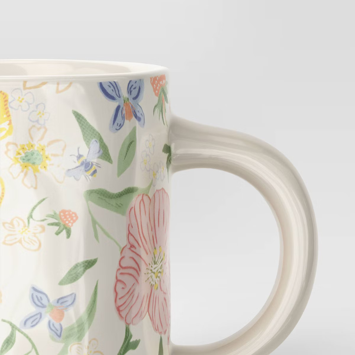 15.1oz Stoneware Floral Mug - Threshold™ | Target