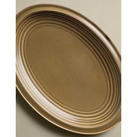 M&S Large Ceramic Reactive Oval Serving Platter Olive | Marks & Spencer (UK)