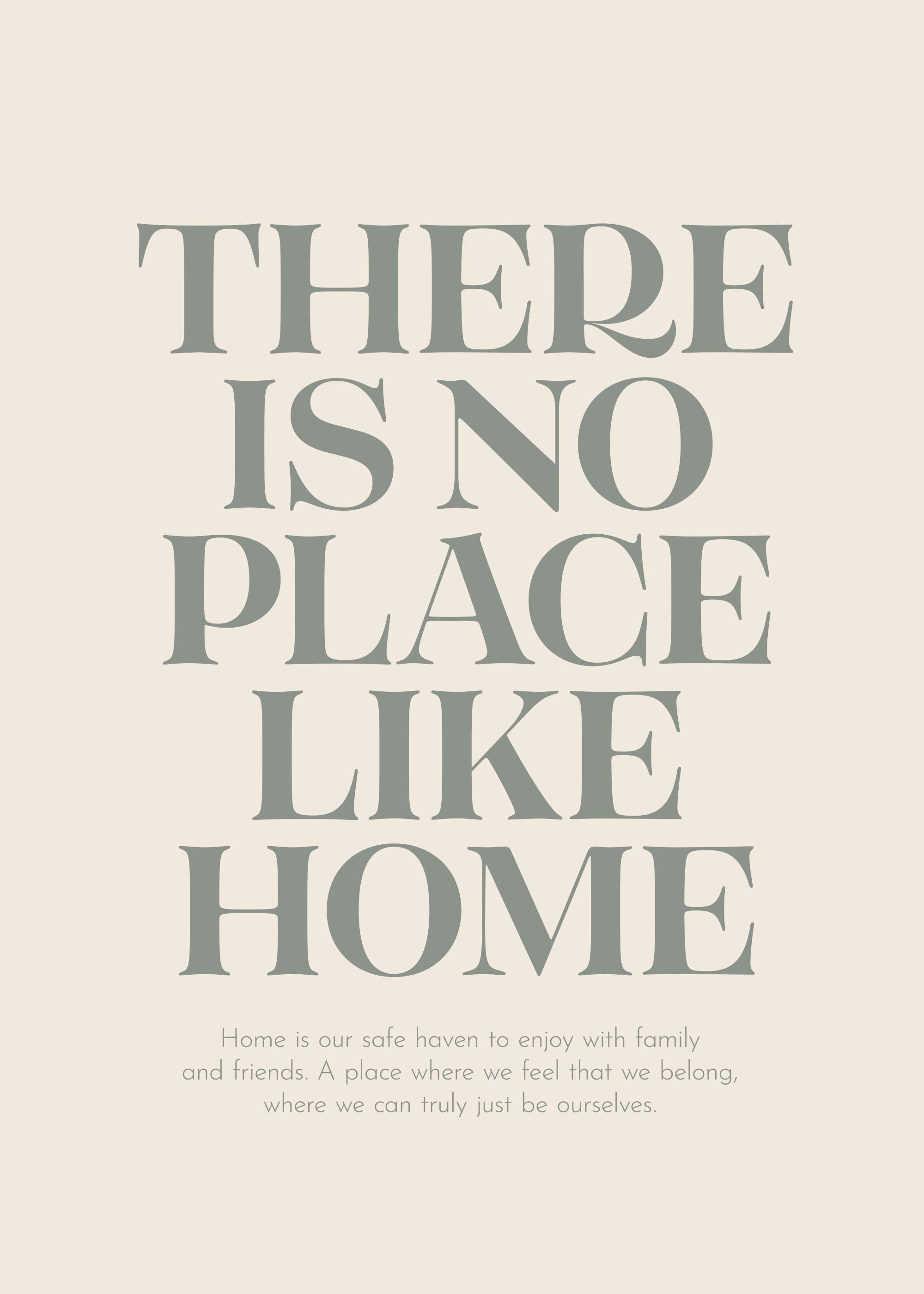 No Place Like Home Poster | Desenio
