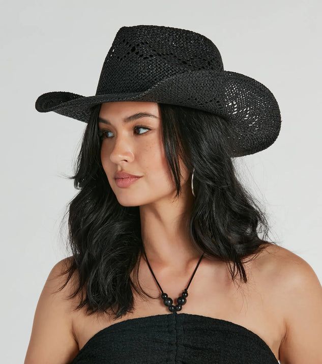 Country Girl At Heart Straw Cowboy Hat | Windsor Stores