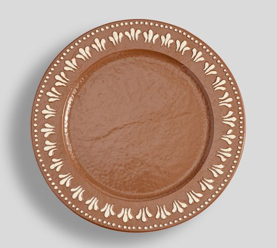 Gingerbread Stoneware Charger Plates | Pottery Barn (US)