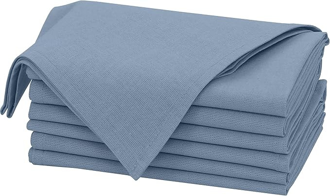 Ruvanti Linen Napkins Set of 6, 18x18 Cloth Napkins, Cotton Linen Blend Napkins Cloth Washable, S... | Amazon (US)