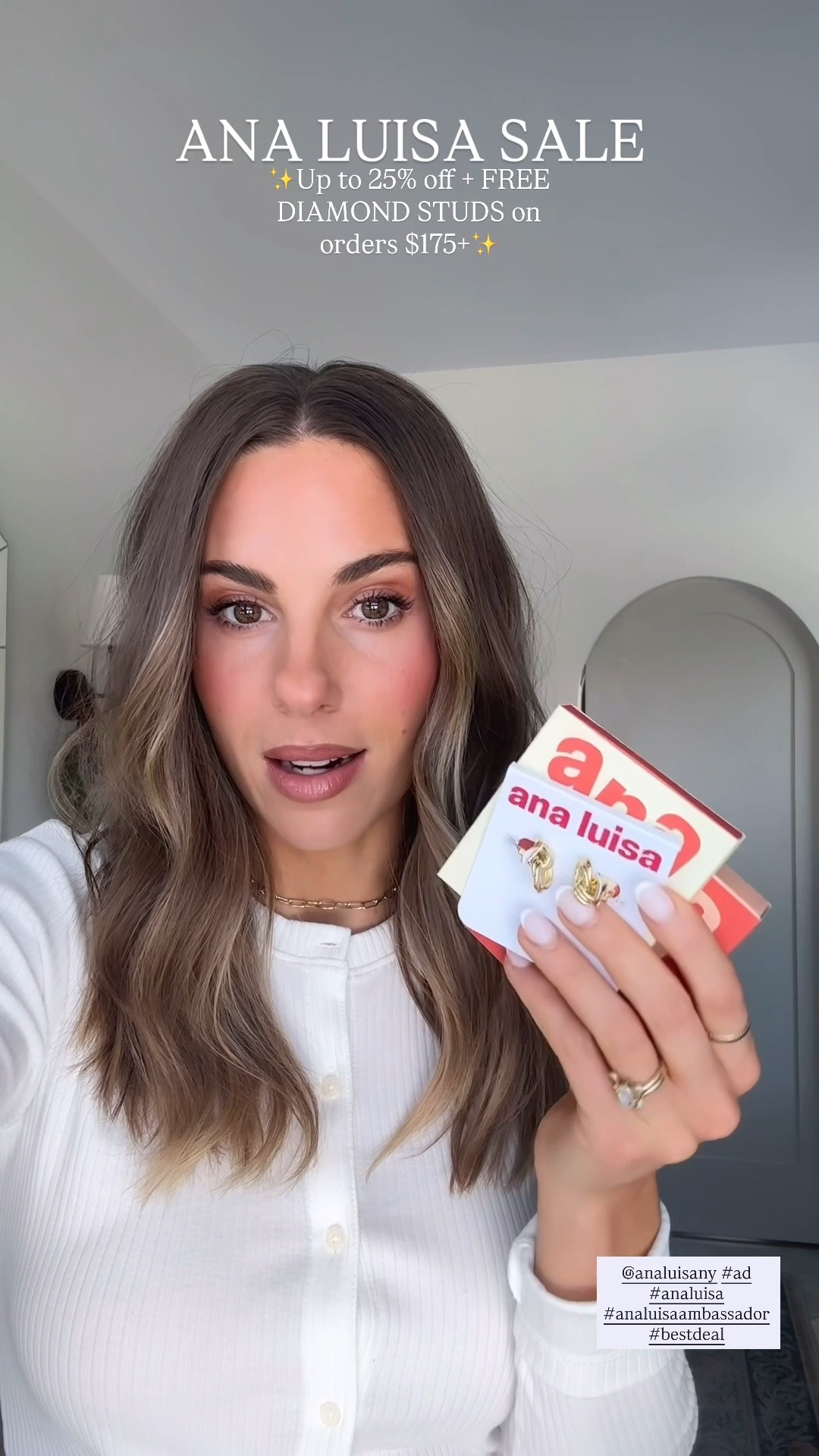 #ad @analuisany PSA to last-minute gifters: Ana Luisa = up to 25% off, and orders $175+ score FREE diamond studs! #analuisa #analuisaambassador #bestdeal 

#LTKSaleAlert #LTKGiftGuide #LTKHoliday