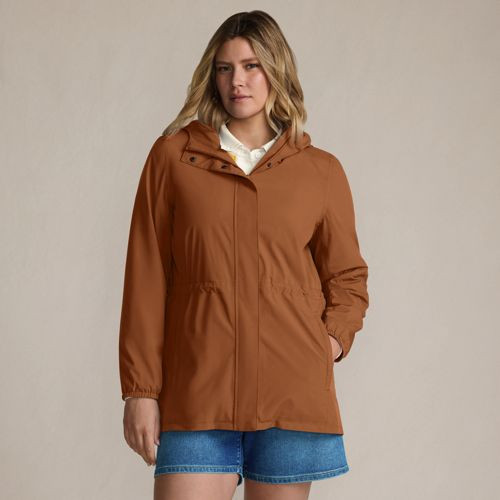 Squall Packable Waterproof Raincoat - Lands' End - Blue - L | Lands' End (US)