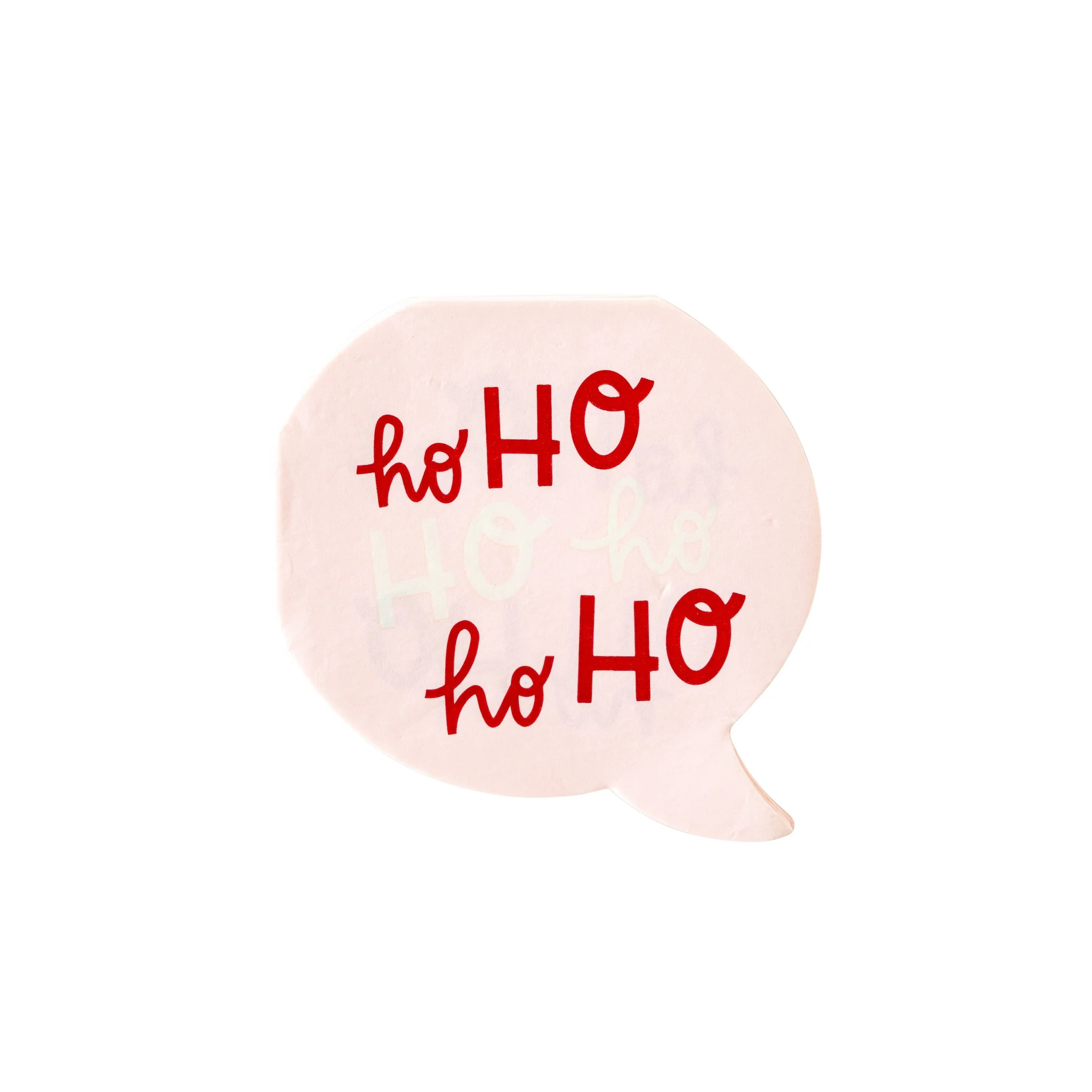 Whimsy Santa Ho Ho Ho Shaped Paper Dinner Napkin | My Mind's Eye