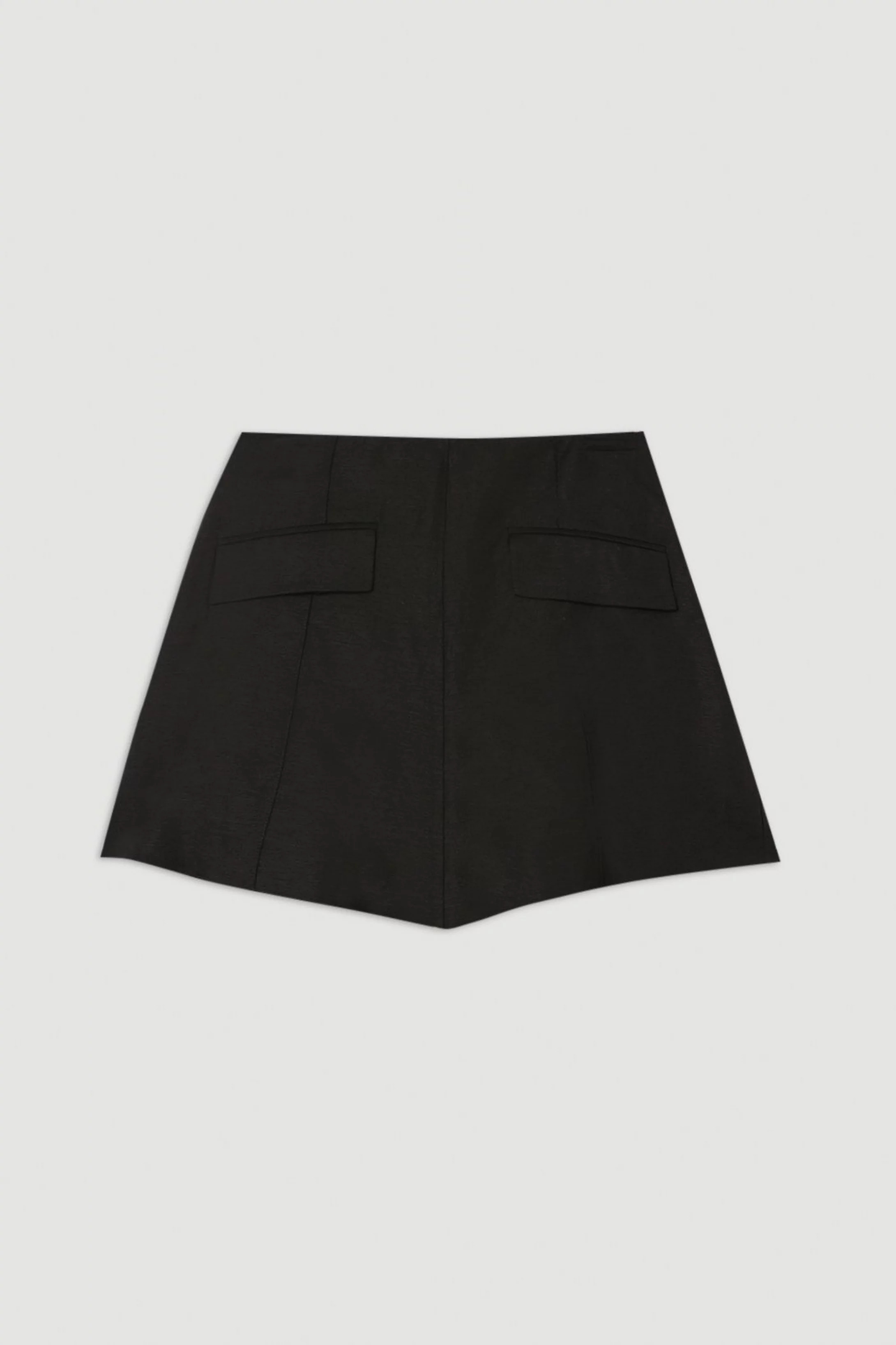 Viscose Linen City Woven Short | Karen Millen UK + IE + DE + NL