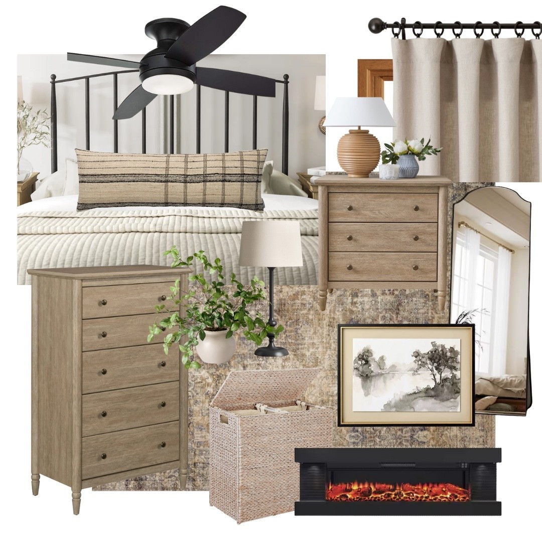 Master bedroom refresh
Oak trim
Modern farmhouse

#LTKHome