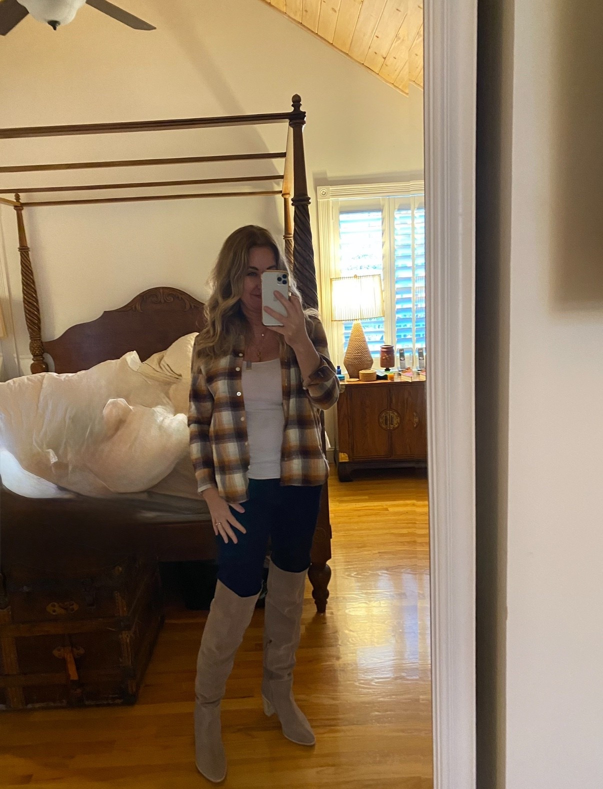 Time for fall fits! I love a plaid shirt and suede boots for fall. 

#LTKSeasonal #LTKStyleTip #LTKShoeCrush