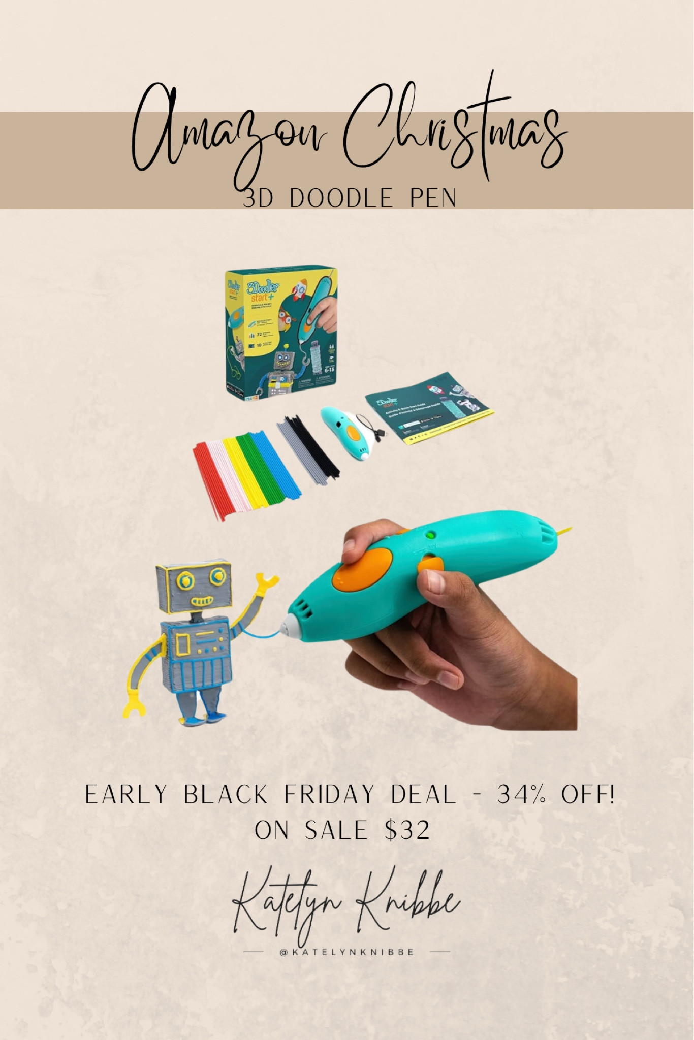 Great kids gift idea from Amazon that is on sale early for Black Friday! I snagged this for my daughter. 3D doodle pen for $32. Limited quantity available 

#LTKHoliday #LTKGiftGuide #LTKSaleAlert