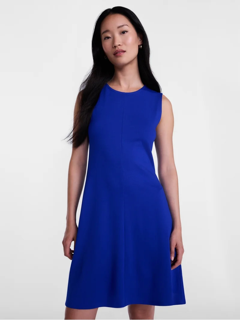 Scenario Women's and Women's Plus Fit and Flare Mini Dress, Sizes XS-4X | Walmart (US)