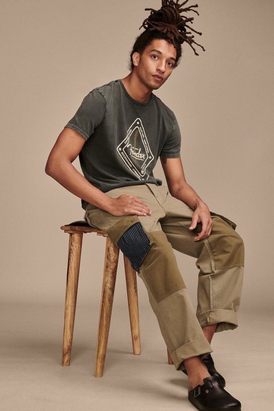 LUCKY LEGEND MIXED MEDIA CARGO PANTS | Lucky Brand