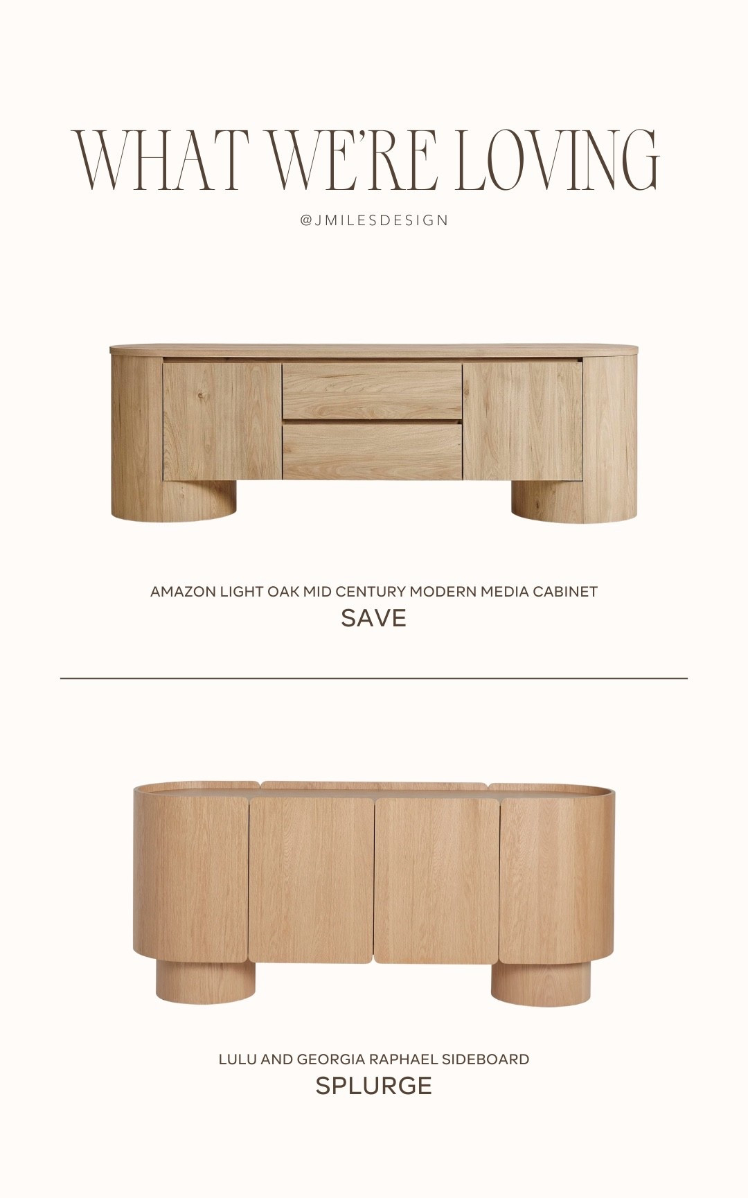 Loving the soft lines and light oak tones of these modern sideboards.
✨ Save: Amazon Light Oak Media Cabinet
💫 Splurge: Lulu & Georgia Raphael Sideboard
Both bring that warm, organic feel we’re layering into every space this season.

#LTKSaleAlert #LTKHome
