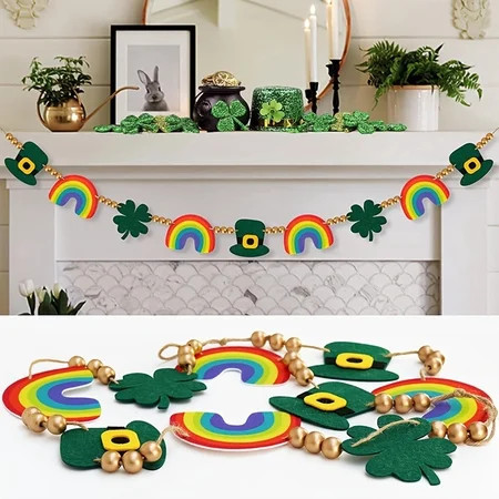St Patricks Day Banner Decorations, St Patricks Day Garland Decor, Saint Patricks Day Irish Green Decorations for Home Party, St Pattys Day Banner Decor Birthday Banner | Walmart (US)