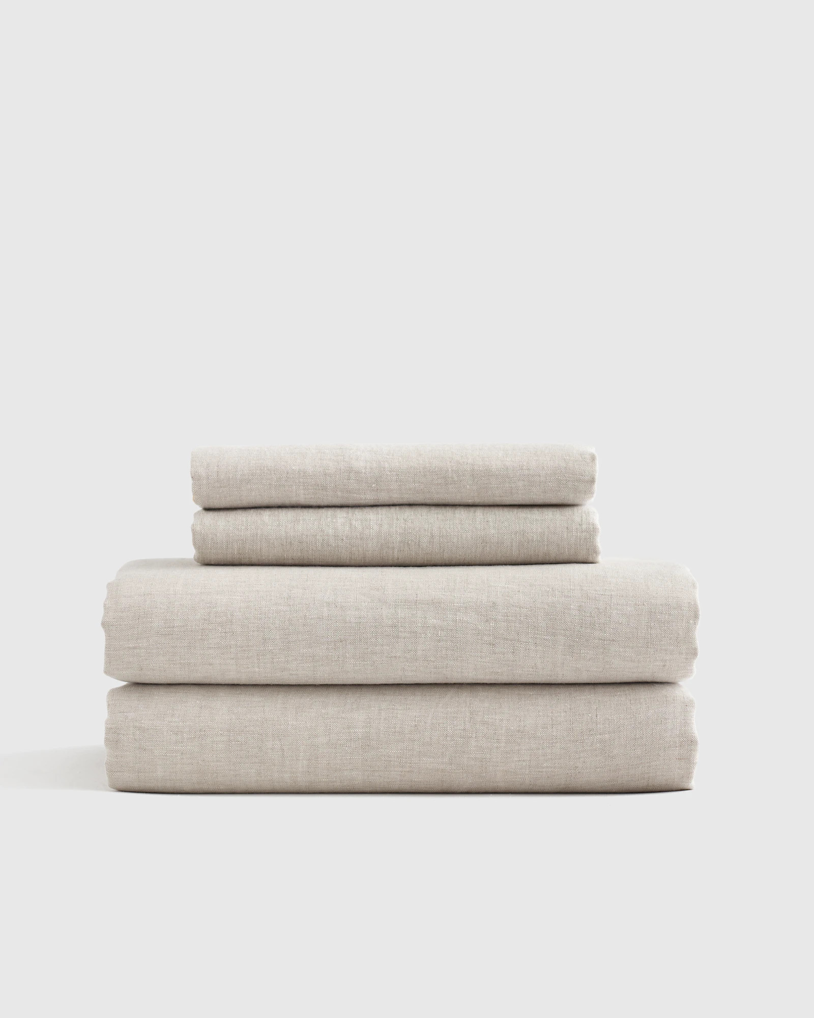 Quince | European Linen Sheet Set in Ivory, Size Twin XL | Quince