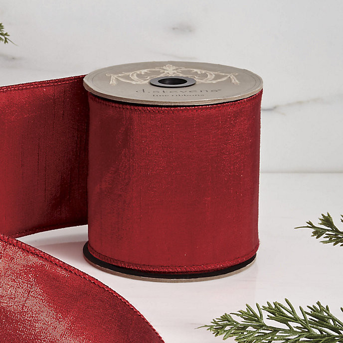 Gilded Dupioni Ribbon for Luxe Holiday Decor & Gift Wrapping | Frontgate