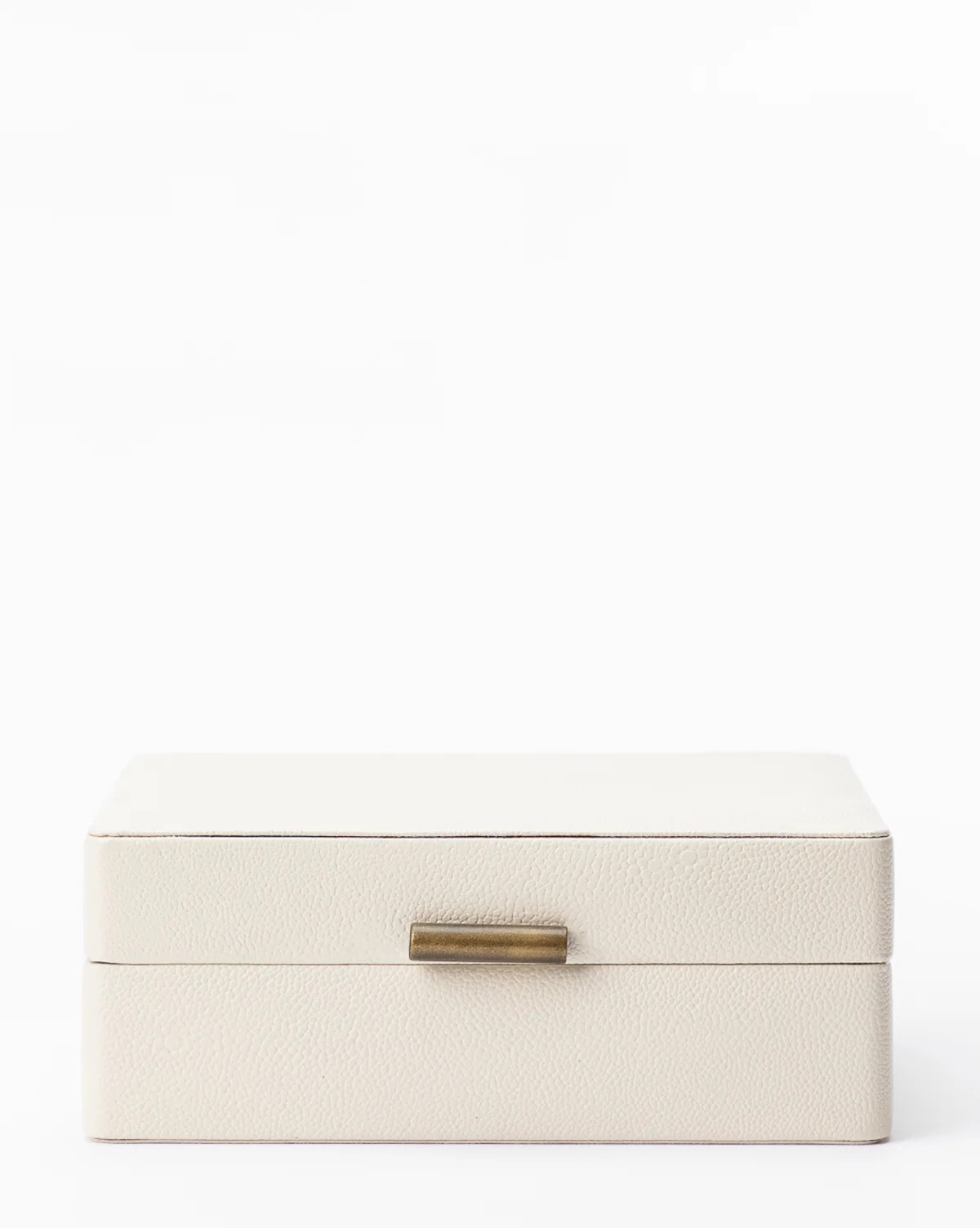 Cream Shagreen Box | Shop.app