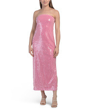 Strapless Sequins Maxi Dress | Marshalls