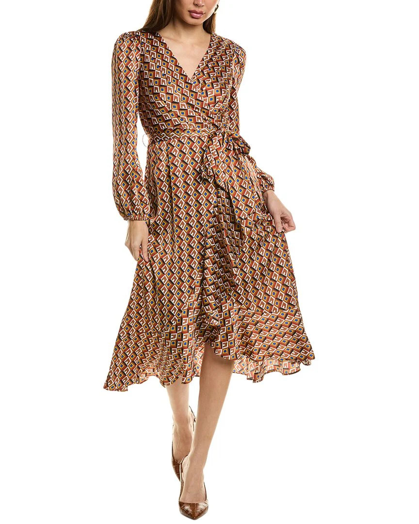 Tahari ASL Surplice Midi Dress | Shop Simon