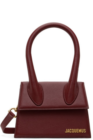 Burgundy 'Le Chiquito Moyen' Bag | SSENSE