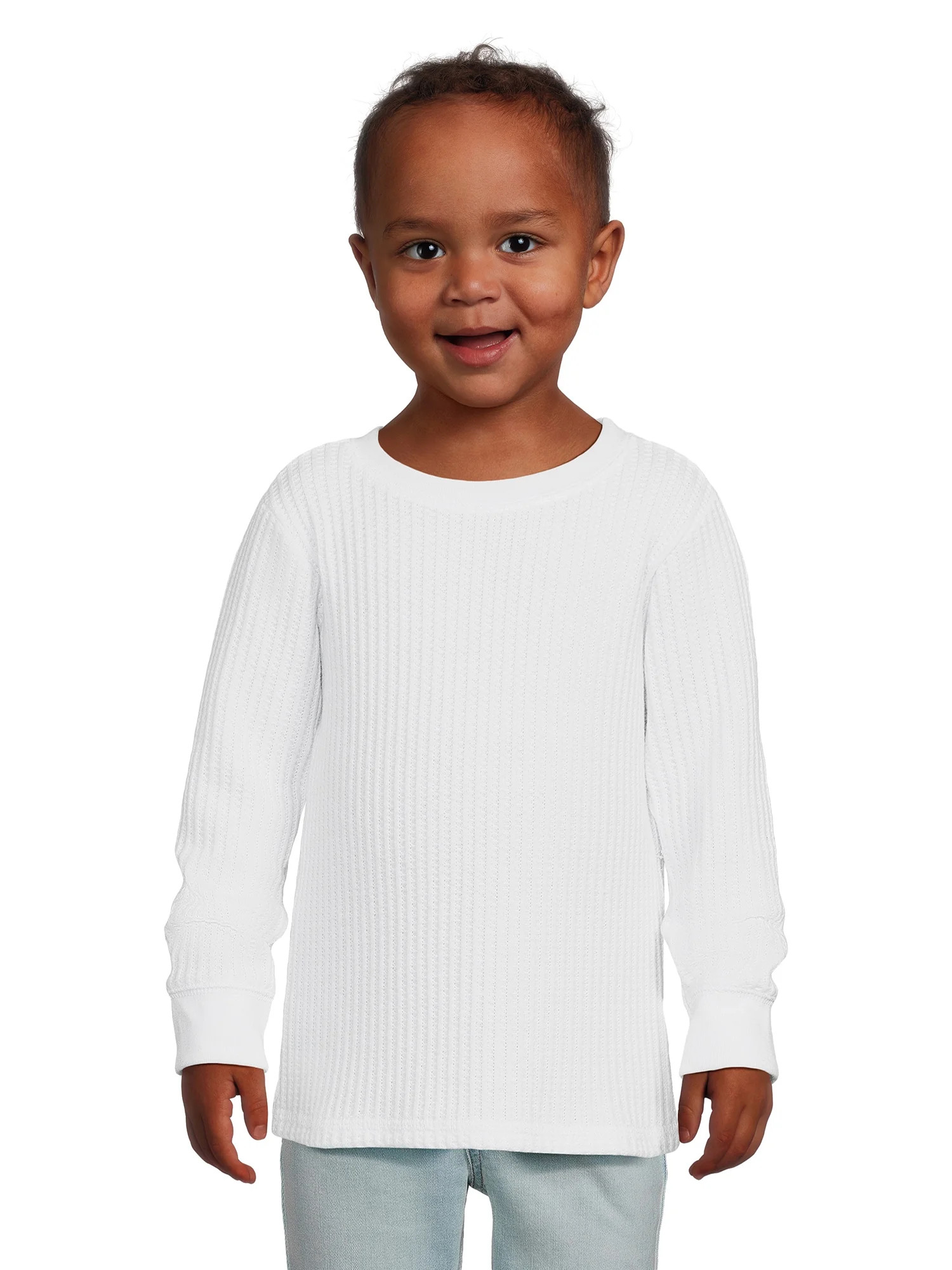Garanimals Toddler Boy Long Sleeve Waffle Knit T-Shirt, Sizes 12M-5T | Walmart (US)
