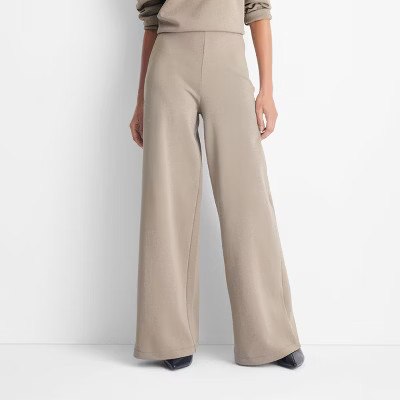 Women's High Rise Wide Leg Knit Pants - Future Collective | Target