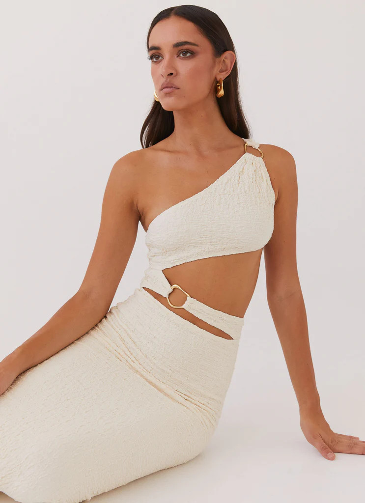 North Haven Maxi Dress - Ivory Wave | Peppermayo (Global)