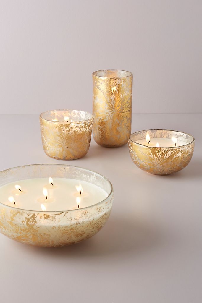 Avalon Lustered Glass Candle | Anthropologie (US)