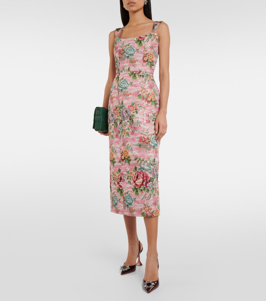 Floral bustier midi dress | Mytheresa (US/CA)
