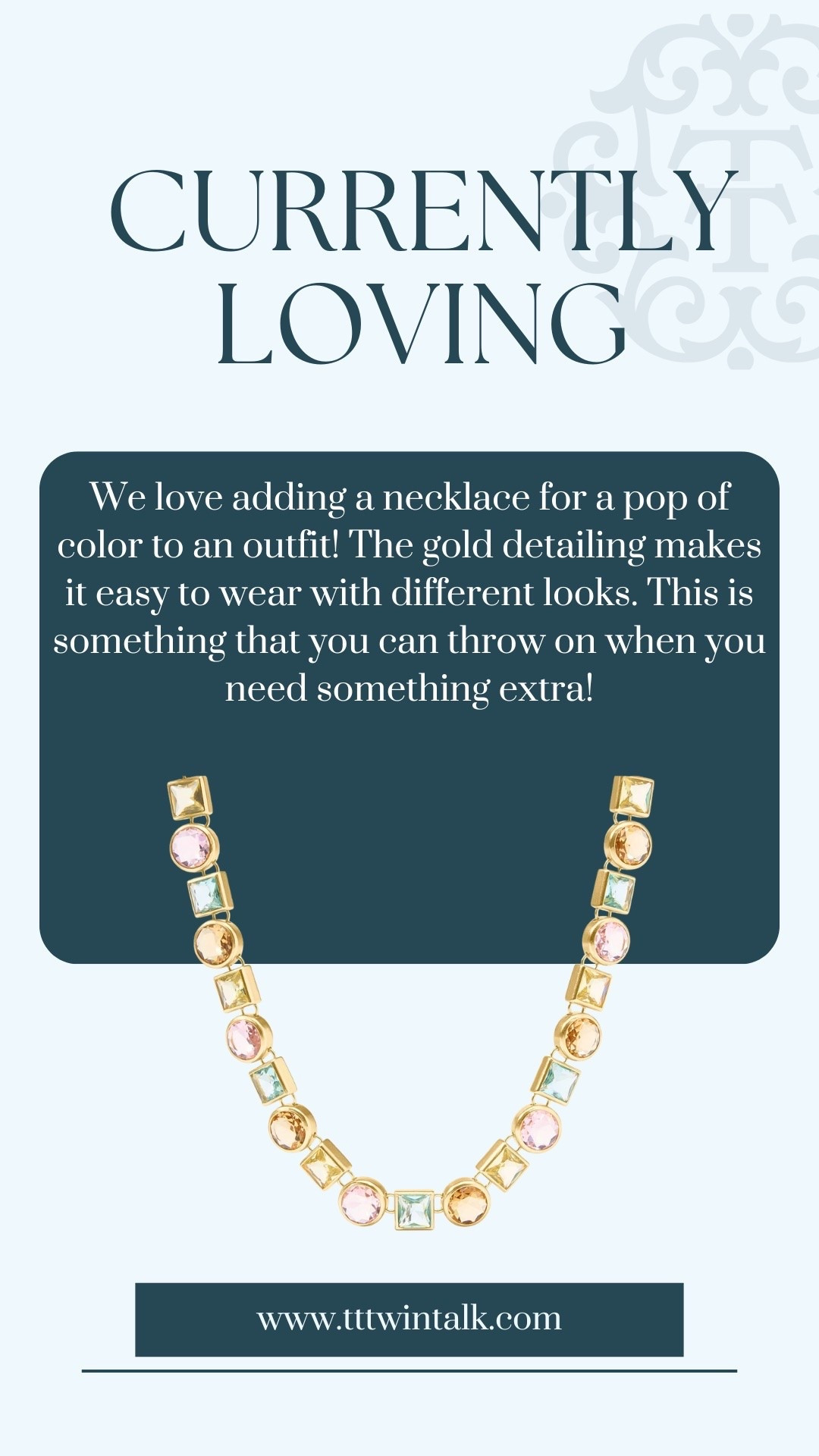 We love adding a necklace for a pop of color to an outfit! The gold detailing makes it easy to wear with different looks. This is something that you can throw on when you need something extra!

#LTKSeasonal #LTKootd #LTKBeauty