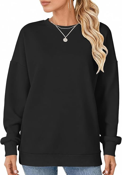 JEKAOYI Womens Oversized Sweatshirts with Pockets Crewneck Long Sleeve Loose Sweater Tops Fall Wi... | Amazon (US)