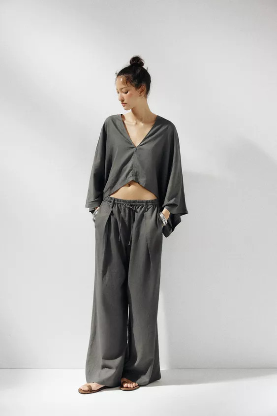 ASYMMETRIC CAPE KIMONO | Zara US