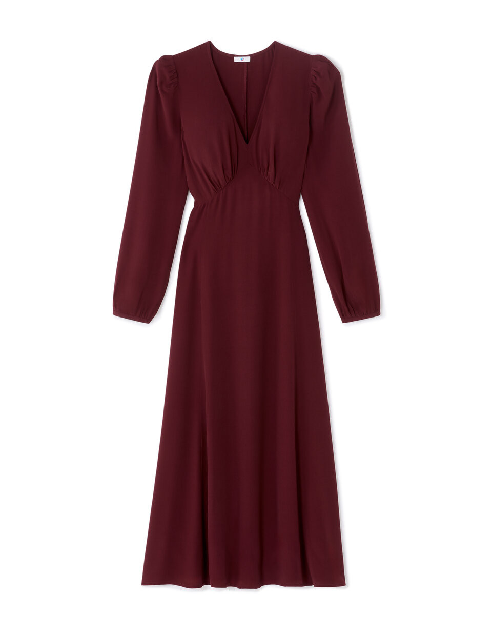 Robe longue manches bouffantes - bordeaux | Celio FR