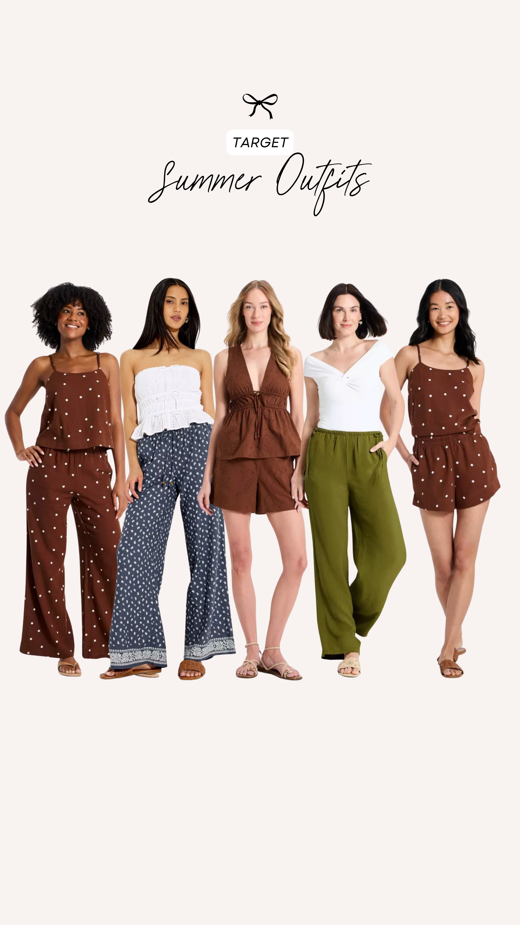 New summer outfits I'm loving from Target! I neeeed the navy pull on pants, they are so fun!

summer outfits, affordable summer style, target fashion, target outfits, mom outfits 

 #LTKootd