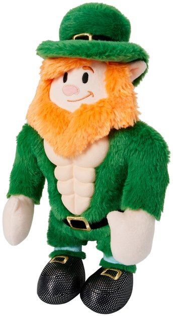 Frisco St. Patrick's Leprechaun Muscle Plush Squeaky Dog Toy | Chewy.com