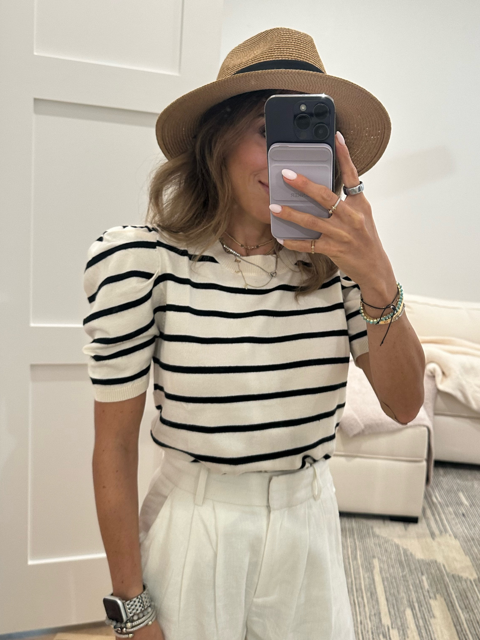 Stripe short sleeve stripe sweater on sale smallest size  

#LTKFindsUnder100 #LTKFindsUnder50