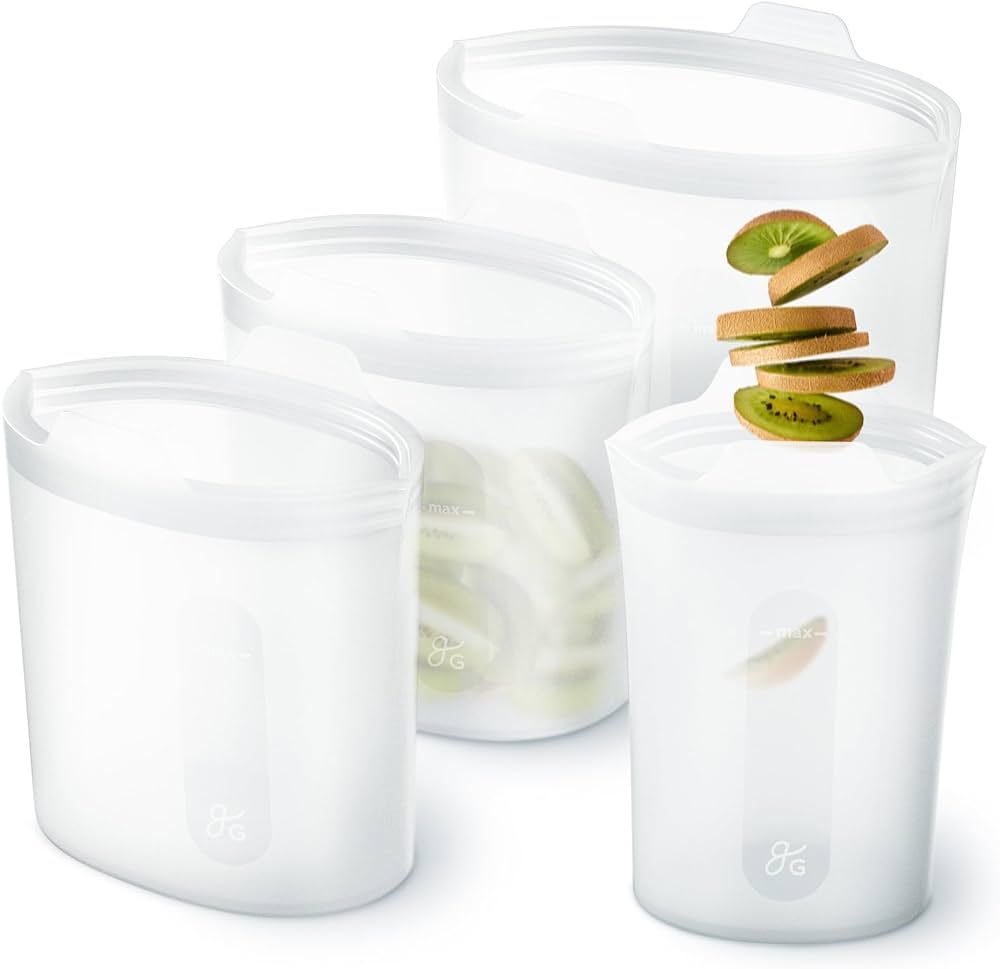 Greater Goods Reusable Silicone Containers for Food Storage, BPA- Free, Microwave, and Oven Safe,... | Amazon (US)