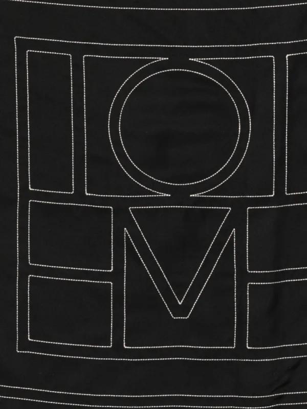 monogram-embroidered silk scarf | Farfetch Global