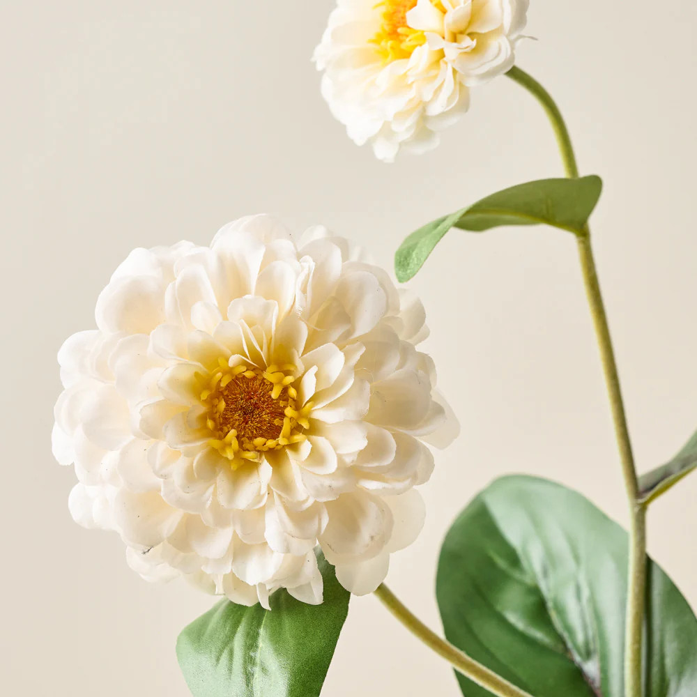 Real Touch Zinnia Stem | Magnolia
