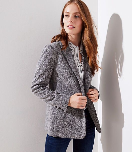 LOFT Brushed Knit Blazer | LOFT