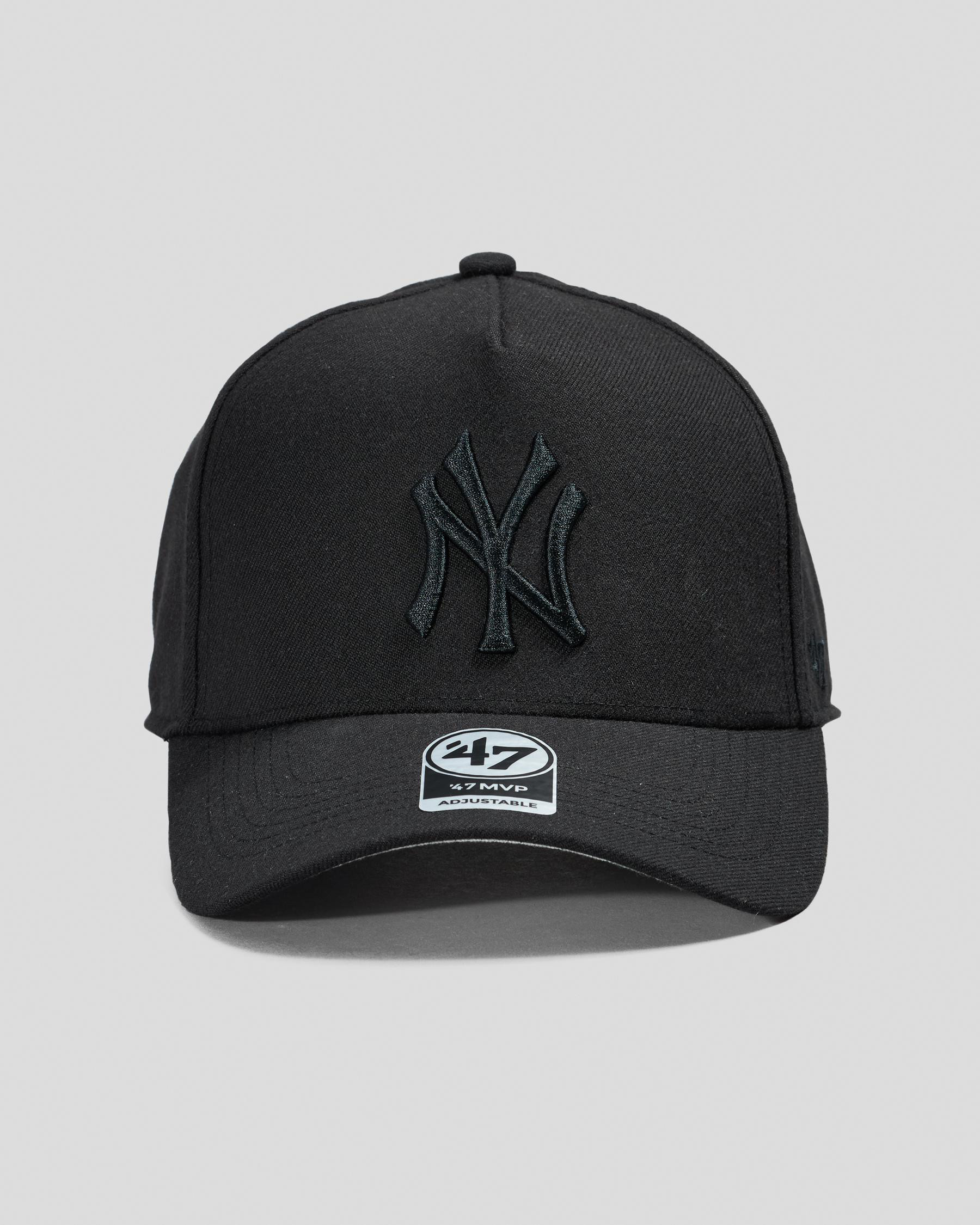 Forty Seven Men's New York Yankees Black/black '47 Mvp Dt Snapback Hat | City Beach (US)