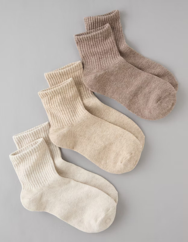 AE Boyfriend Socks 3-Pack | American Eagle Outfitters (US & CA)