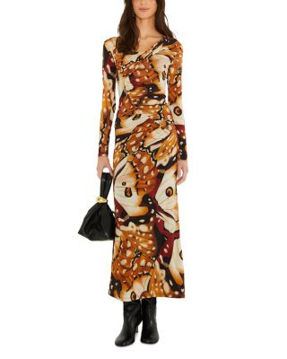 Farm Rio Borbofly Printed Long Sleeve Maxi Dress | Bloomingdale's (US)