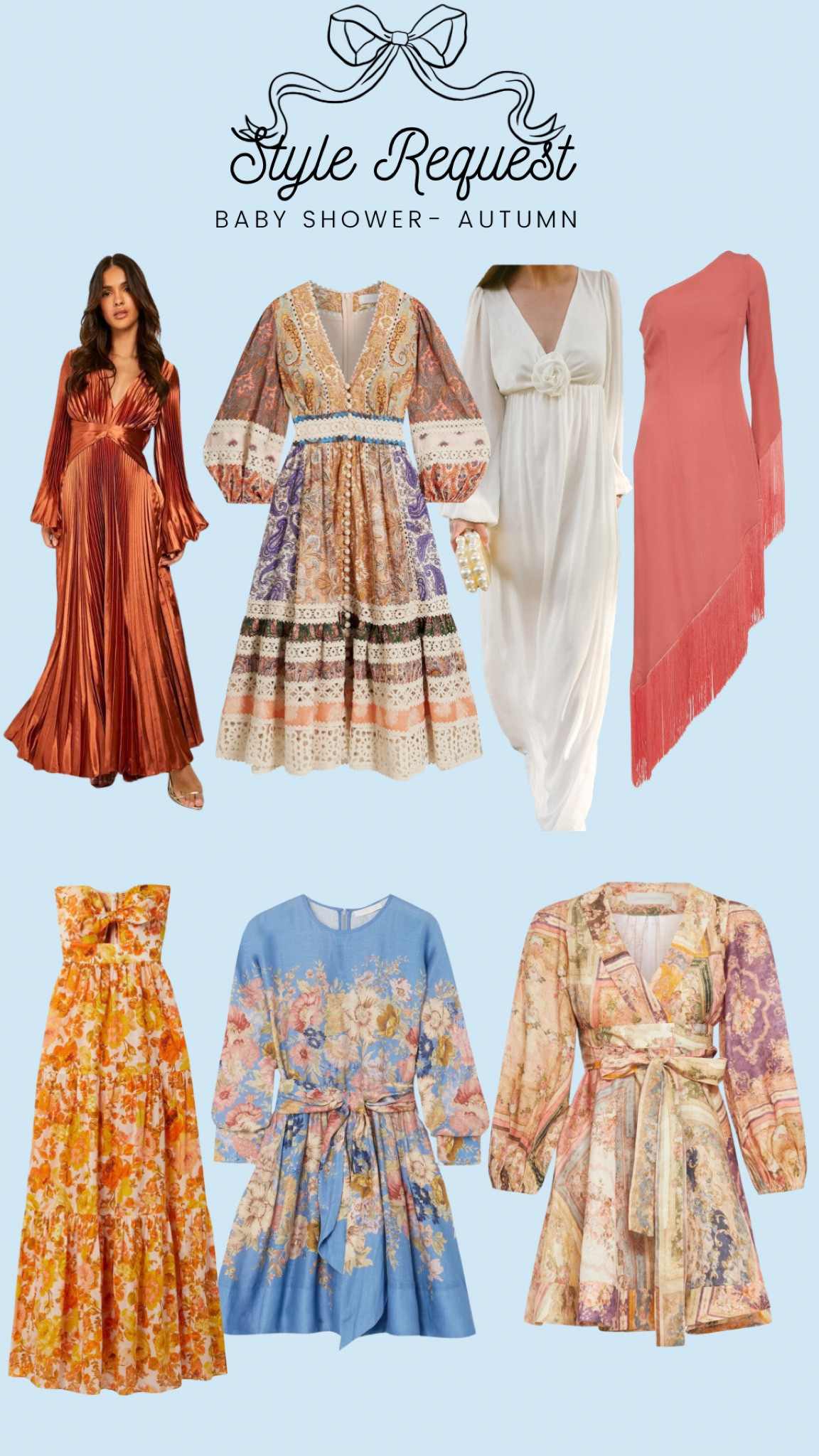 Baby shower fall autumn color scheme brunch bump friendly 